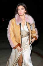 SELENA GOMEZ Out for Dinner in Los Angeles 02/02/2018