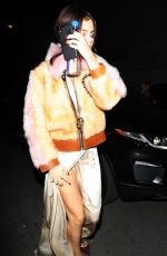 SELENA GOMEZ Out for Dinner in Los Angeles 02/02/2018