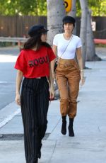 SHANINA SHAIK and NICOLE WILLIAMS Out for Lunch at Soho House in Los Angeles 02/25/2018