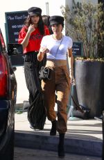 SHANINA SHAIK and NICOLE WILLIAMS Out for Lunch at Soho House in Los Angeles 02/25/2018