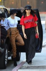 SHANINA SHAIK and NICOLE WILLIAMS Out for Lunch at Soho House in Los Angeles 02/25/2018