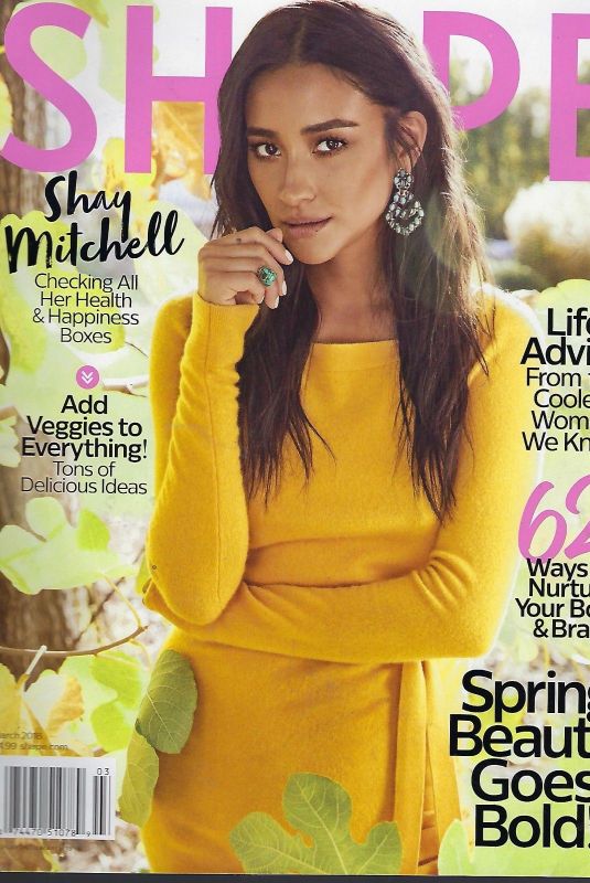 SHAY MITCHELL on the Cover of Shape Magazine, March 2018 Issue