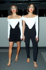 SIMI and HAZE KHADRA at Alexander Wang Show at New York Fashion Week 02/10/2018