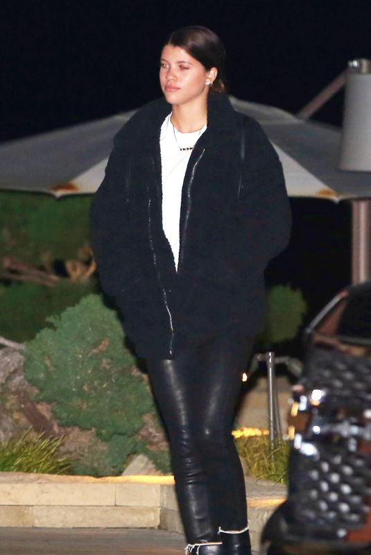 SOFIA RICHIE Out for Dinner at Nobu in Malibu 02/03/2018