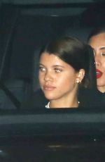 SOFIA RICHIE Out for Dinner at Nobu in Malibu 02/03/2018