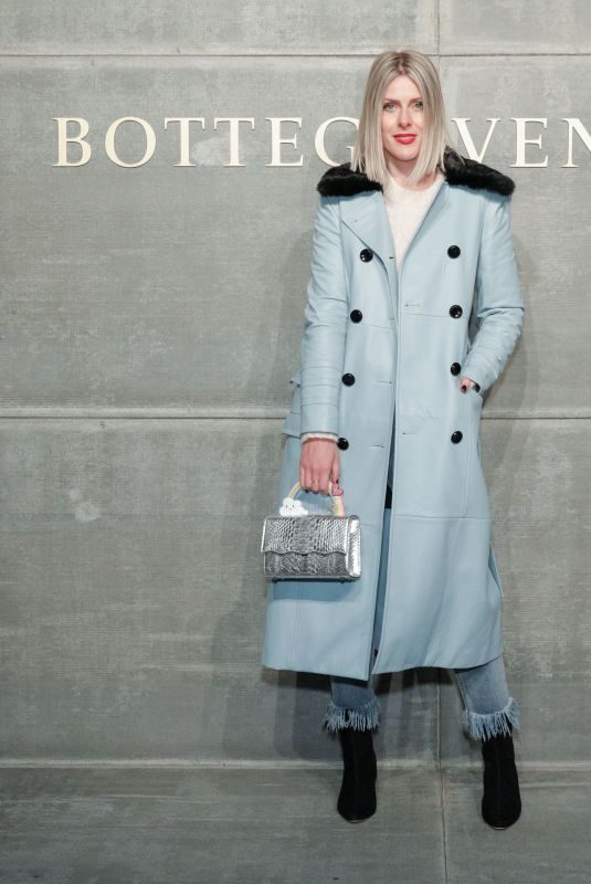 SOFIE VALKIERS at Bottega Veneta Show at New York Fashion Week 02/09/2018