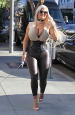 SOPHIA VEGAS WOLLERSHEIM Out with Her Dog in Beverly Hills 02/20/2018