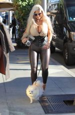 SOPHIA VEGAS WOLLERSHEIM Out with Her Dog in Beverly Hills 02/20/2018