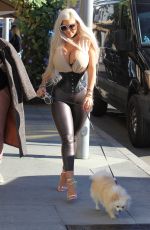 SOPHIA VEGAS WOLLERSHEIM Out with Her Dog in Beverly Hills 02/20/2018