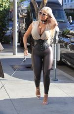 SOPHIA VEGAS WOLLERSHEIM Out with Her Dog in Beverly Hills 02/20/2018