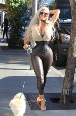 SOPHIA VEGAS WOLLERSHEIM Out with Her Dog in Beverly Hills 02/20/2018