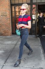 SOPHIE TURNER Leaves Her Hotel in New York 02/21/2018