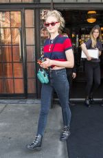 SOPHIE TURNER Leaves Her Hotel in New York 02/21/2018