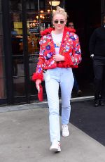 SOPHIE TURNER Leaves Her Hotel in New York 02/24/2018