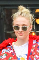 SOPHIE TURNER Leaves Her Hotel in New York 02/24/2018