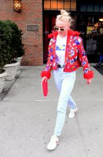 SOPHIE TURNER Leaves Her Hotel in New York 02/24/2018