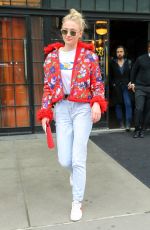 SOPHIE TURNER Leaves Her Hotel in New York 02/24/2018
