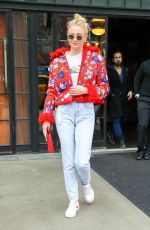 SOPHIE TURNER Leaves Her Hotel in New York 02/24/2018