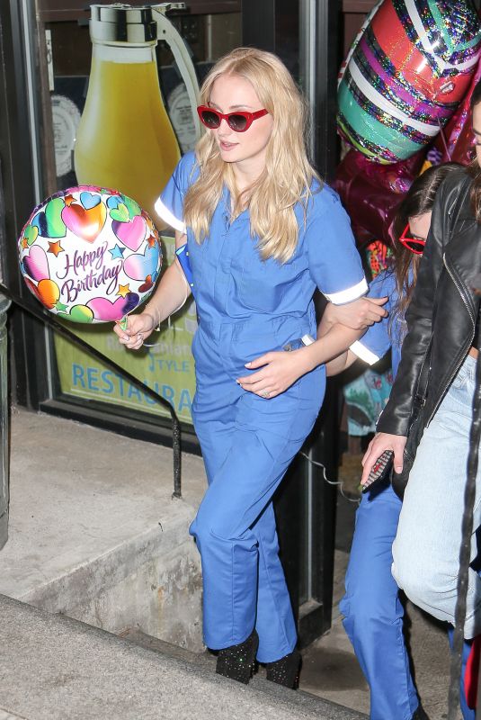 sSOPHIE TURNER Celebrates Her 22nd Birthday with Friends in New York 02/21/2018