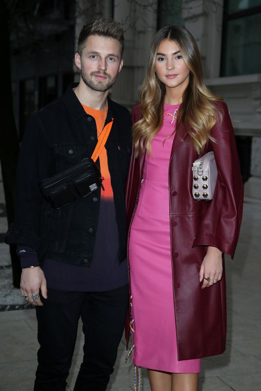 STEFANIE GIESINGER and Marcus Butler Out in Milan 02/23/2018