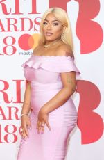 STEFLON DON at Brit Awards 2018 in London 02/21/2018