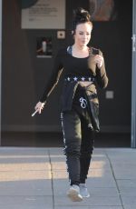 STEPHANIE DAVIS Leaves a Gym in Liverpool 02/12/2018