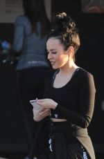 STEPHANIE DAVIS Leaves a Gym in Liverpool 02/12/2018