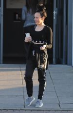 STEPHANIE DAVIS Leaves a Gym in Liverpool 02/12/2018