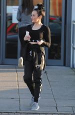 STEPHANIE DAVIS Leaves a Gym in Liverpool 02/12/2018
