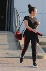 STEPHANIE DAVIS Leaves a Gym in Liverpool 02/23/2018