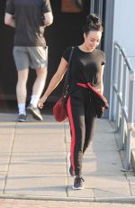 STEPHANIE DAVIS Leaves a Gym in Liverpool 02/23/2018