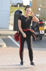 STEPHANIE DAVIS Leaves a Gym in Liverpool 02/23/2018