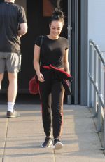 STEPHANIE DAVIS Leaves a Gym in Liverpool 02/23/2018
