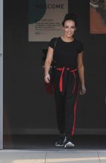 STEPHANIE DAVIS Leaves a Gym in Liverpool 02/23/2018