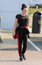 STEPHANIE DAVIS Leaves a Gym in Liverpool 02/26/2018