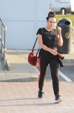 STEPHANIE DAVIS Leaves a Gym in Liverpool 02/26/2018