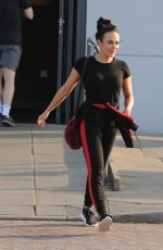 STEPHANIE DAVIS Leaves a Gym in Liverpool 02/26/2018