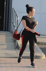 STEPHANIE DAVIS Leaves a Gym in Liverpool 02/26/2018