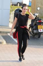 STEPHANIE DAVIS Leaves a Gym in Liverpool 02/26/2018