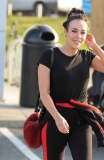 STEPHANIE DAVIS Leaves a Gym in Liverpool 02/26/2018