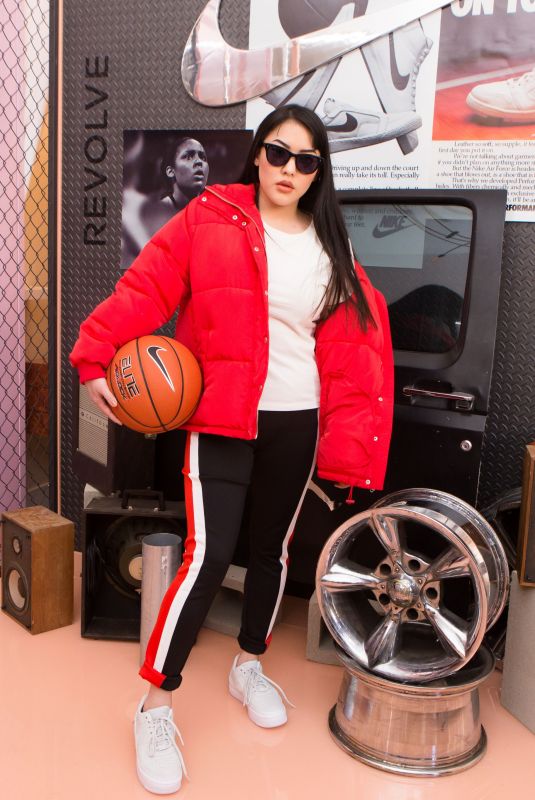 STEPHANIE VILLA at Revolve x Nike 1s Reimagined Pop-up Event in Los Angeles 02/16/2018