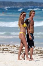 SUSAN HOLMES in Bikini and Duff McKegan at a Beach in Tulum 02/04/2018