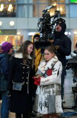 SUTTON FOSTER and HILLARY DUFF on the Set of Younger in New York 02/25/2018
