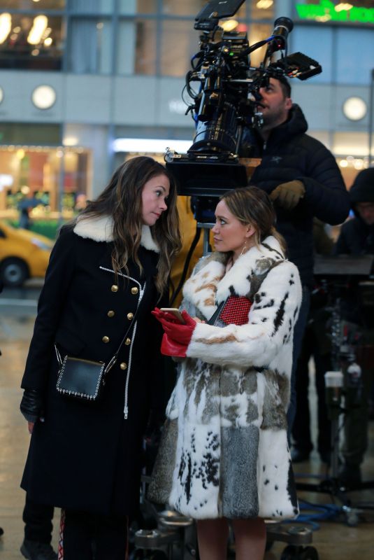 SUTTON FOSTER and HILLARY DUFF on the Set of Younger in New York 02/25/2018