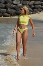 TALLIA STORM in Bikini Bottoms at a Beach in Cape Verde 02/12/2018