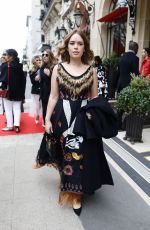 TANYA BURR Leaves Her Hotel in Paris 02/27/2018