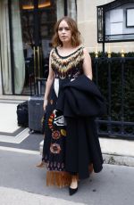 TANYA BURR Leaves Her Hotel in Paris 02/27/2018