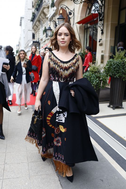 TANYA BURR Leaves Her Hotel in Paris 02/27/2018