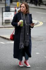TANYA BURR Leaves Joe and the Juice in London 02/14/2018