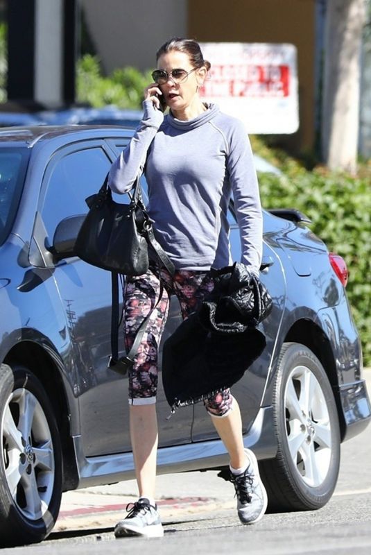 TERI HATCHER Leaves a Gym in Studio City 02/25/2018